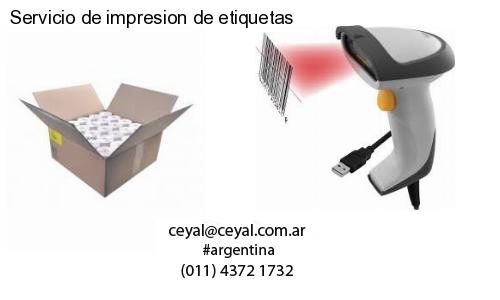 Servicio de impresion de etiquetas