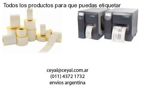 Todos los productos para que puedas etiquetar