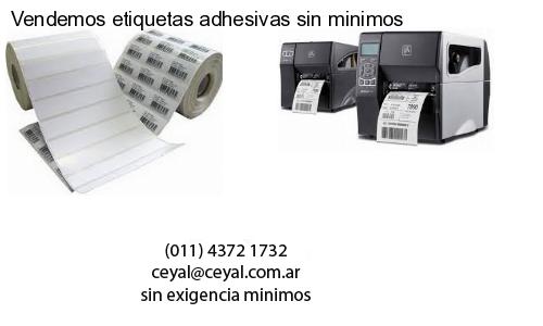 Vendemos etiquetas adhesivas sin minimos