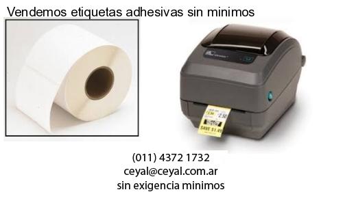 Vendemos etiquetas adhesivas sin minimos