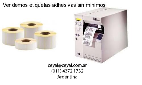 Vendemos etiquetas adhesivas sin minimos