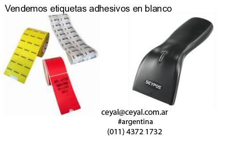 Vendemos etiquetas adhesivos en blanco