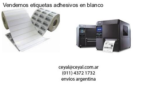 Vendemos etiquetas adhesivos en blanco