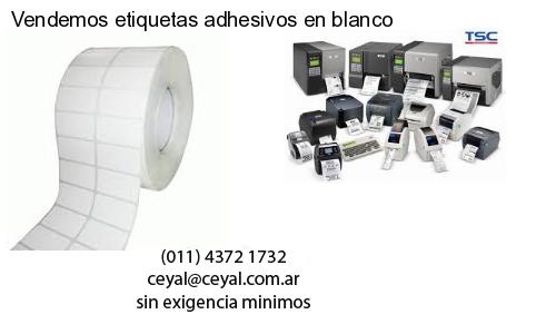 Vendemos etiquetas adhesivos en blanco