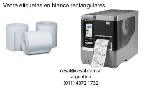 Venta etiquetas en blanco rectangulares