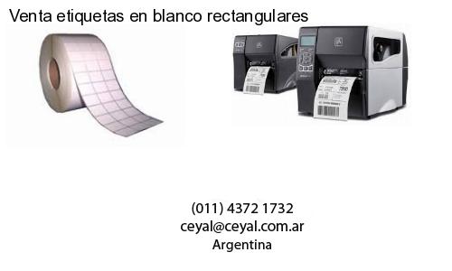 Venta etiquetas en blanco rectangulares