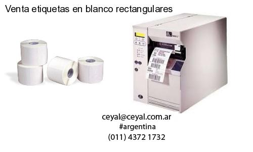 Venta etiquetas en blanco rectangulares