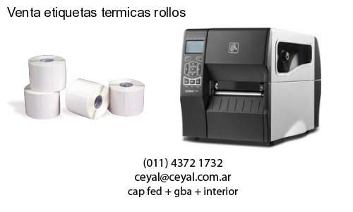 Venta etiquetas termicas rollos