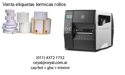 Venta etiquetas termicas rollos