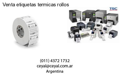 Venta etiquetas termicas rollos