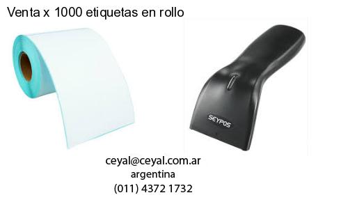 Venta x 1000 etiquetas en rollo