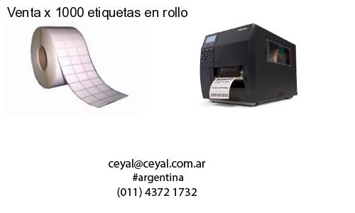 Venta x 1000 etiquetas en rollo