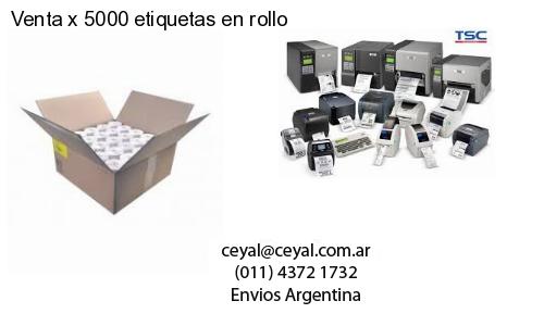 Venta x 5000 etiquetas en rollo