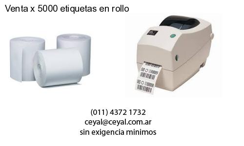 Venta x 5000 etiquetas en rollo