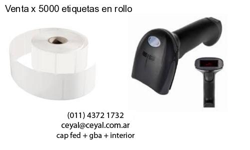 Venta x 5000 etiquetas en rollo