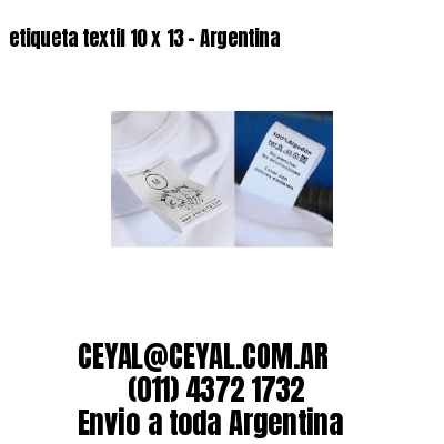 etiqueta textil 10 x 13 – Argentina