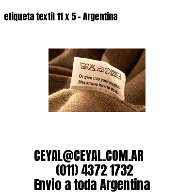 etiqueta textil 11 x 5 – Argentina