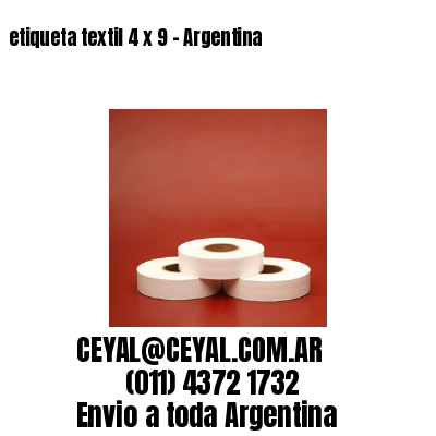 etiqueta textil 4 x 9 – Argentina