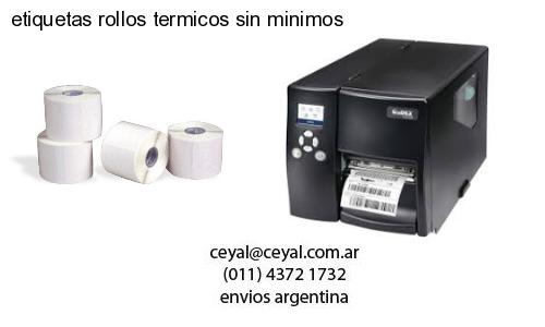 etiquetas rollos termicos sin minimos