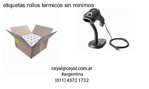 etiquetas rollos termicos sin minimos