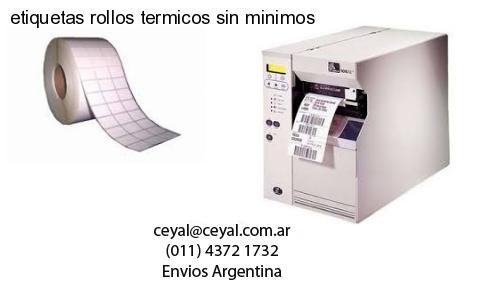 etiquetas rollos termicos sin minimos