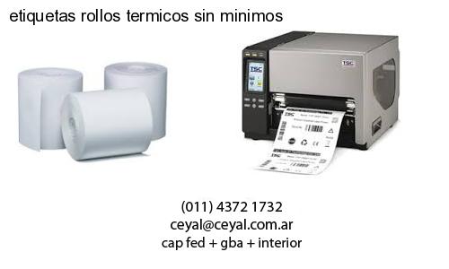 etiquetas rollos termicos sin minimos