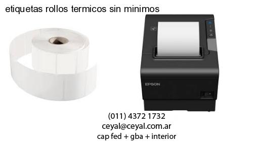 etiquetas rollos termicos sin minimos