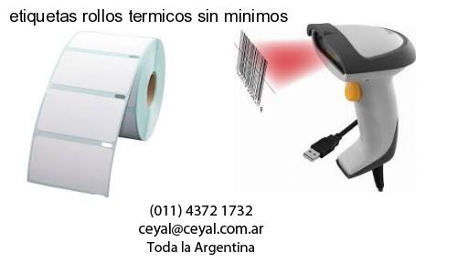 etiquetas rollos termicos sin minimos