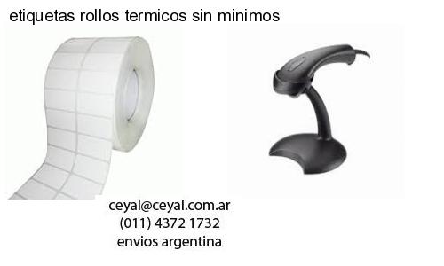 etiquetas rollos termicos sin minimos