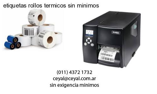 etiquetas rollos termicos sin minimos