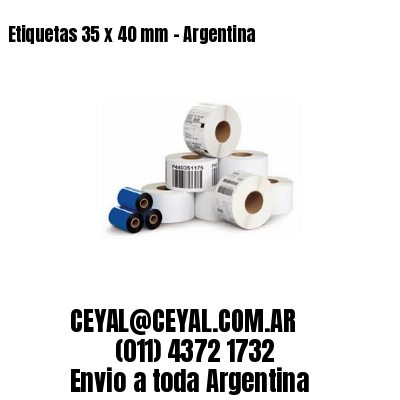 Etiquetas 35 x 40 mm – Argentina