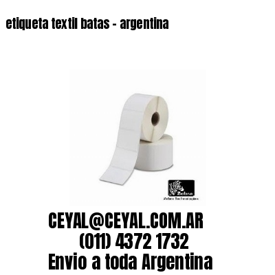 etiqueta textil batas – argentina