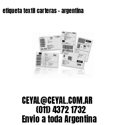 etiqueta textil carteras – argentina