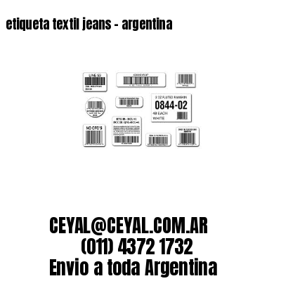 etiqueta textil jeans – argentina