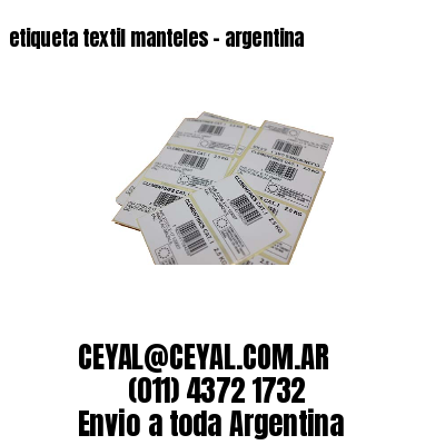 etiqueta textil manteles – argentina