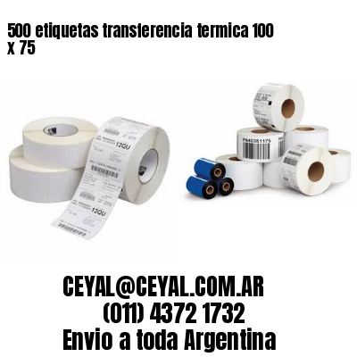 500 etiquetas transferencia termica 100 x 75