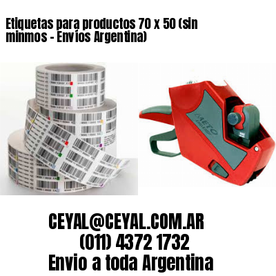 Etiquetas para productos 70 x 50 (sin minmos – Envíos Argentina)