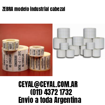 ZEBRA modelo industrial cabezal