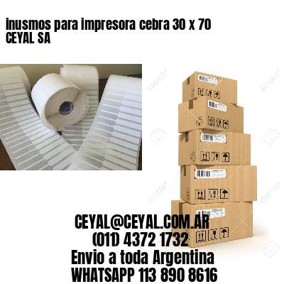 inusmos para impresora cebra 30 x 70 CEYAL SA