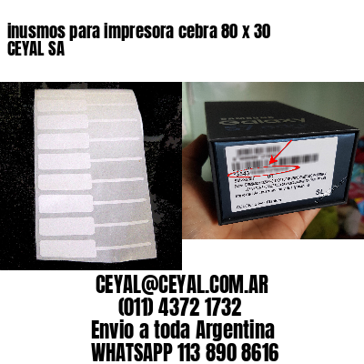 inusmos para impresora cebra 80 x 30 CEYAL SA