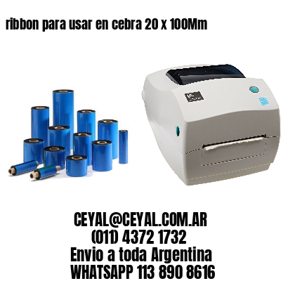 ribbon para usar en cebra 20 x 100Mm