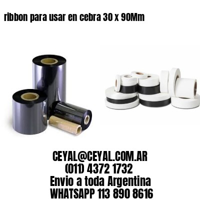 ribbon para usar en cebra 30 x 90Mm