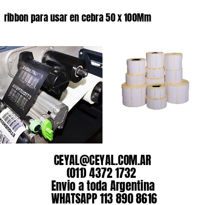 ribbon para usar en cebra 50 x 100Mm