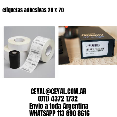 etiquetas adhesivas 28 x 70