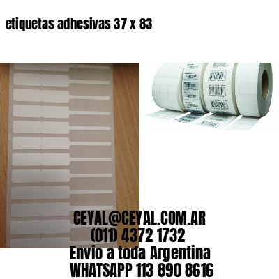 etiquetas adhesivas 37 x 83