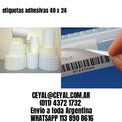 etiquetas adhesivas 40 x 24