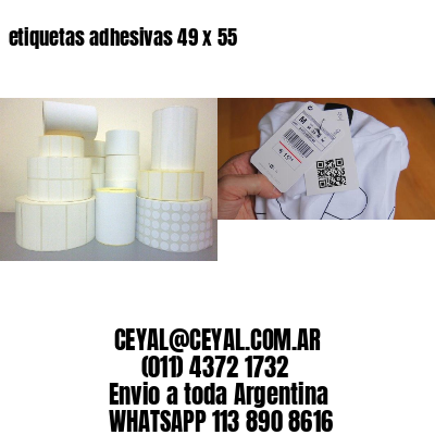 etiquetas adhesivas 49 x 55