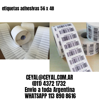etiquetas adhesivas 56 x 48
