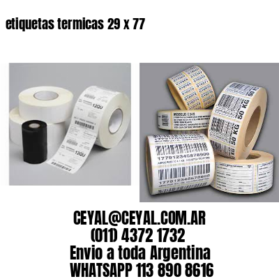 etiquetas termicas 29 x 77