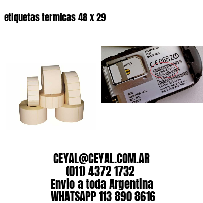 etiquetas termicas 48 x 29